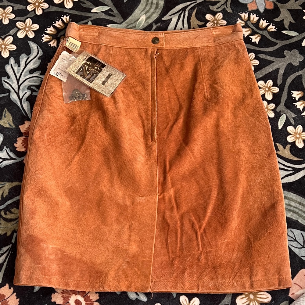 Vintage leather Skirt